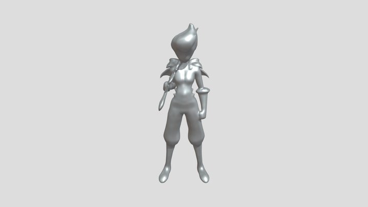 Anime-style fantasy character 3D Model