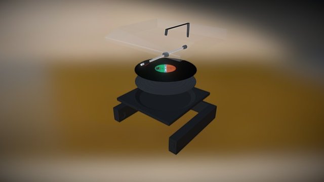 Recordplayer Redesign - exploded 3D Model