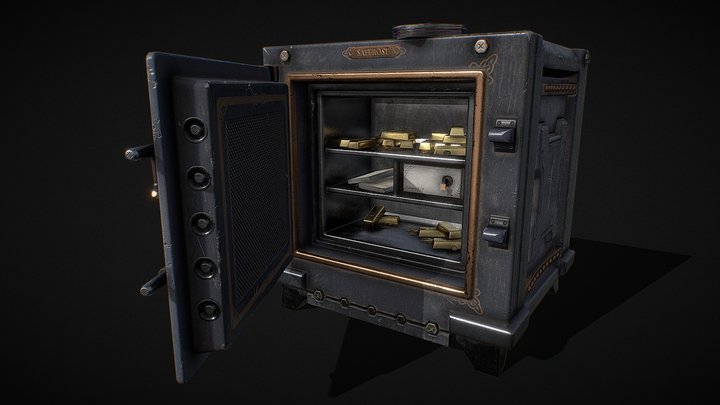 Old Safe 3D Model