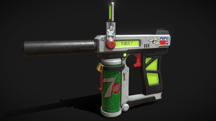 7UP Gun 3D Model