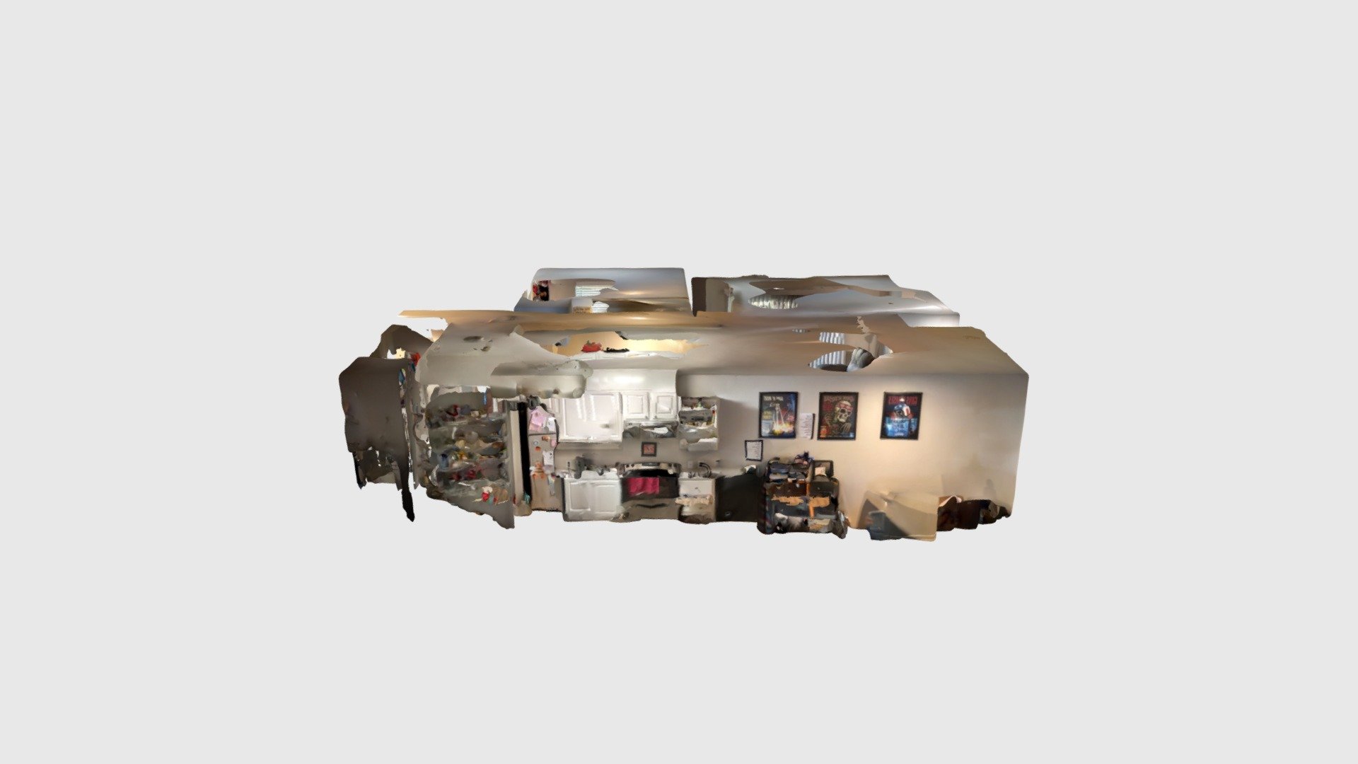 Living room, kitchen and Waits room