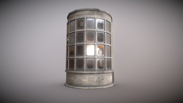 PBR Bow Window GameReady Low Poly 3D Model
