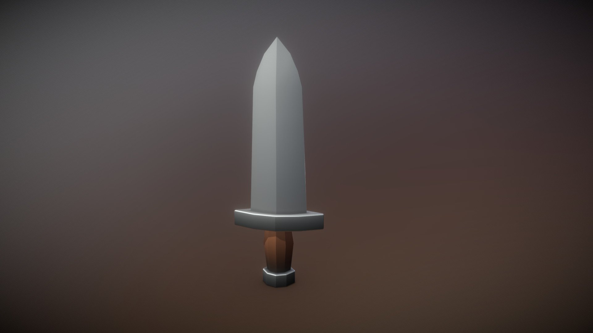 Sword Low Poly colorized