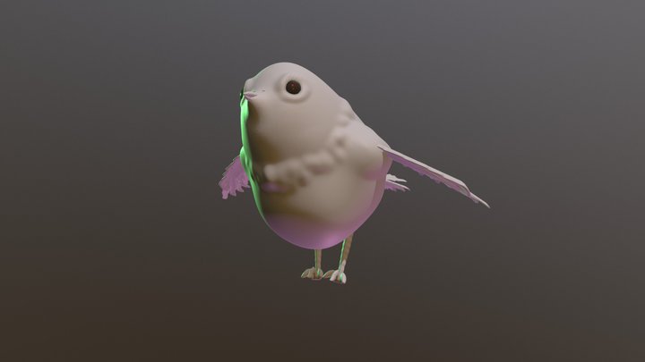Bird Withfeather 3D Model