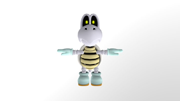Wii - Mario Super Sluggers - Dry Bones 3D Model