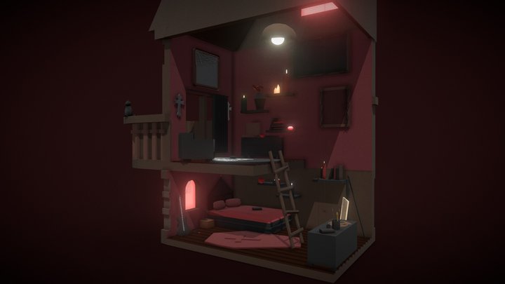My room goth // Anouk Aarts 3D Model