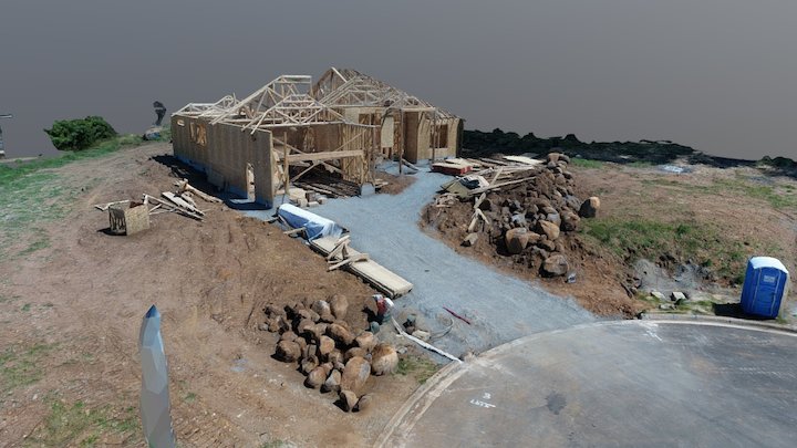 Framing A House 3D Model