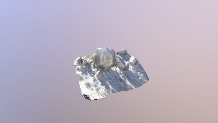 3D Granite Boulders in Alabamahills, California 3D Model