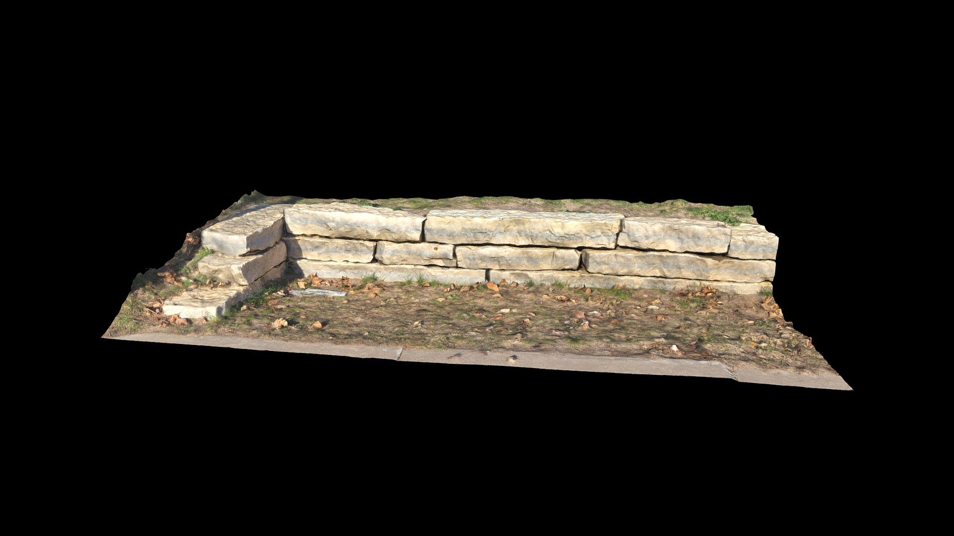 Retaining Wall - 3D model by TNeuman12 [ca85134] - Sketchfab