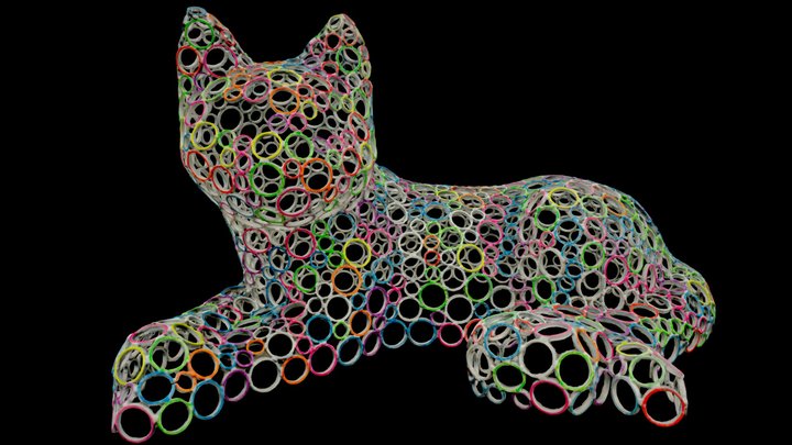 "Demure Le Purr a Glow Cat" by Paige Tashner 3D Model