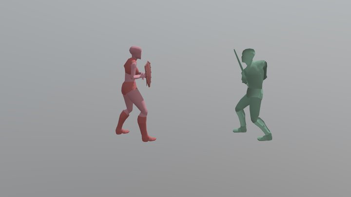 Fight 3D Model