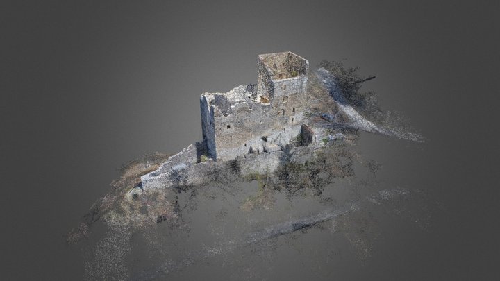 castle ruin Neu Aspermont ¦ Jenins 3D Model