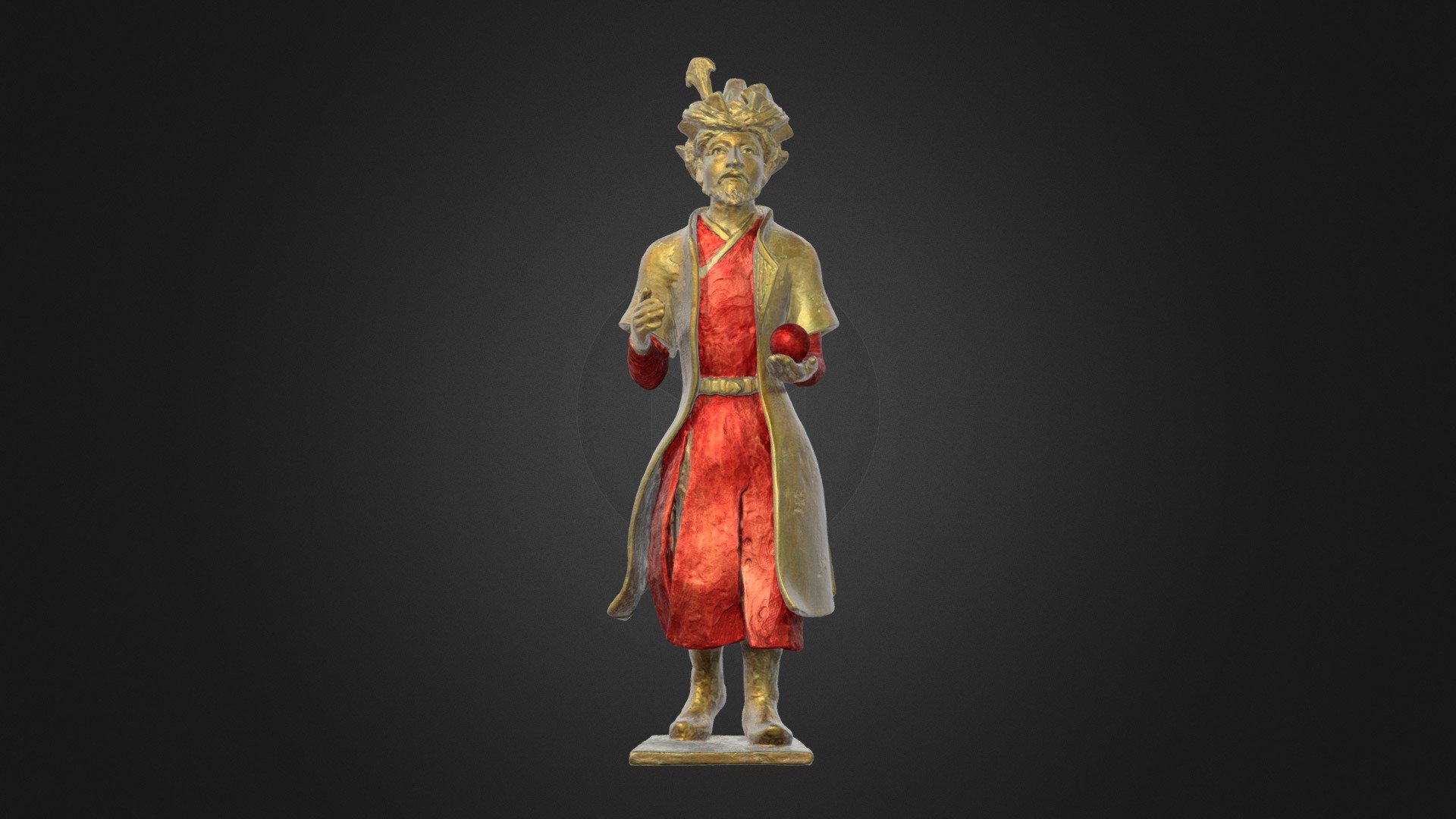 Humayun's Sculpture - Red Outfit - 3D model by aktc.museum [ca8647c ...