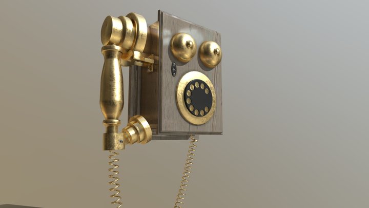 Rotary Telephone 3D Model
