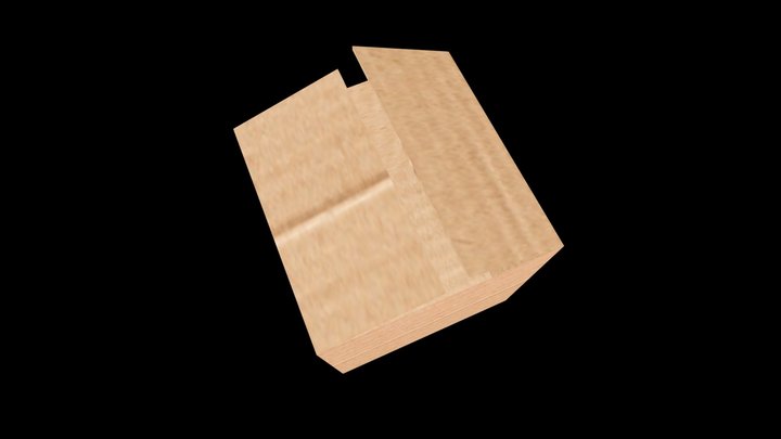 Empty Box 1 3D Model