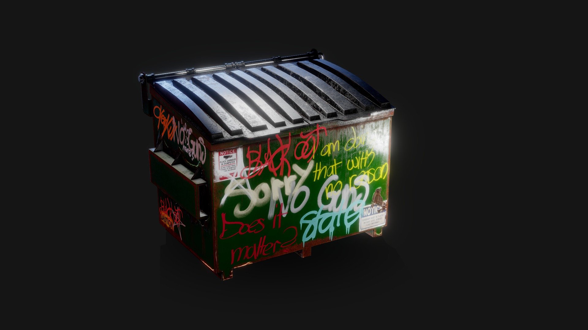 The Dumpster - Download Free 3D model by Ziaraallman_3D (@Ziaraallman ...