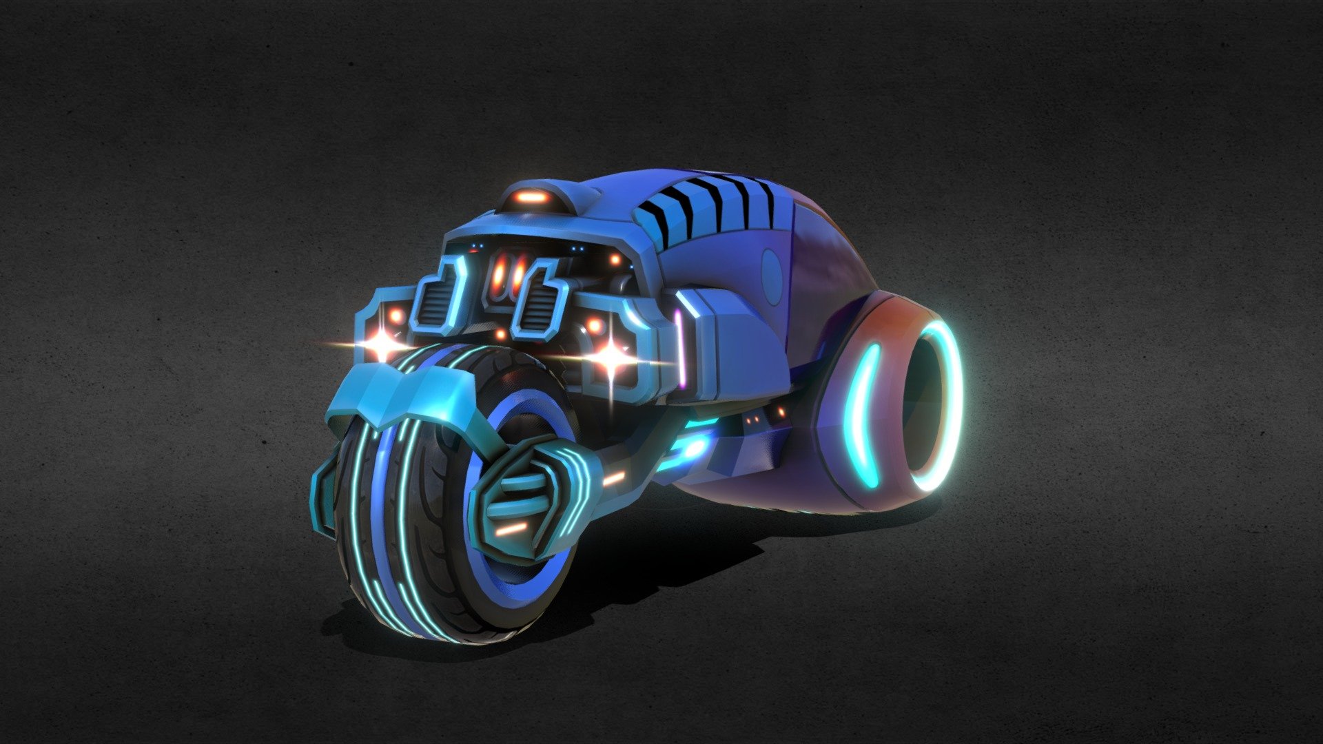 Sci-fi motorcycle from 32 Secs game - 3D model by endike [ca87c57 ...