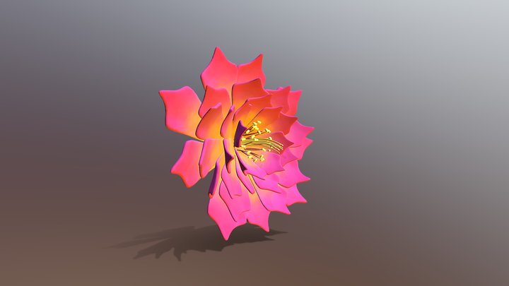Desert Flower 3D Model