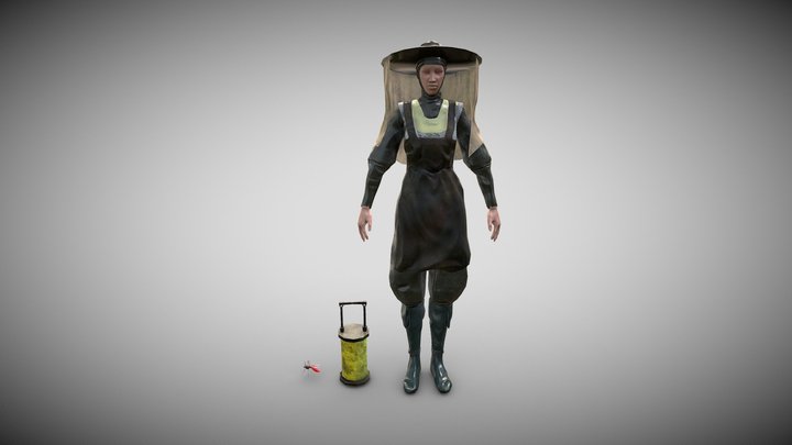 Mosquito Woman 3D Model