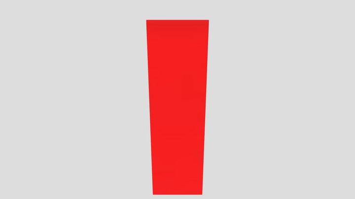 Low-poly Wall fire extinguisher 3D Model