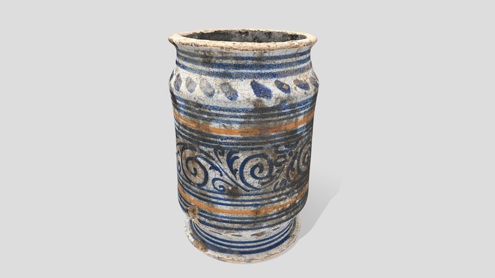 Ointment jar | zalfpot 1600s 3D Model