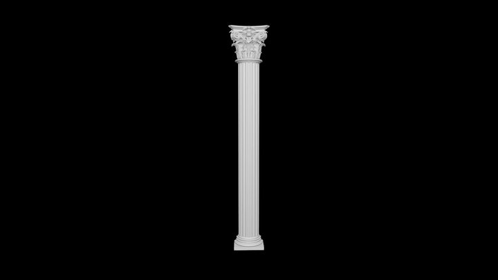 Колонна коринфская. Corinthian order. 3D Model