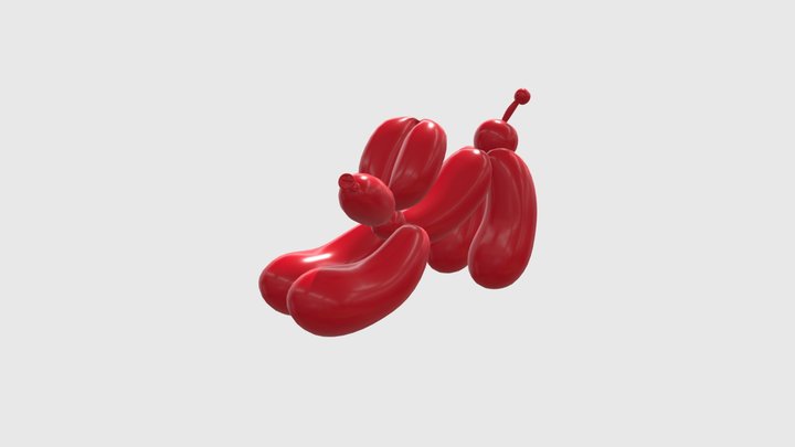 Salon Balloon Dog 3D Model