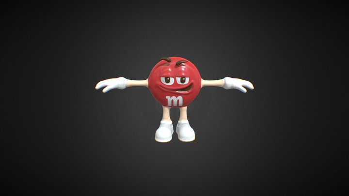 M&M Red Man – Modello 3D gratuito STL