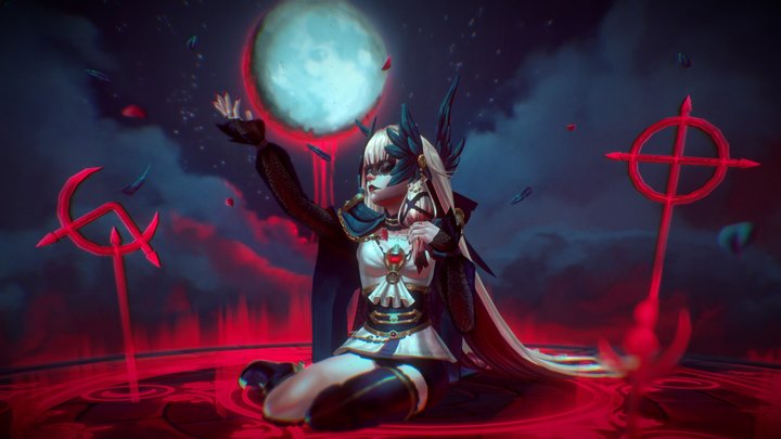 Gothic Columbina (Genshin Impact) 3D Model