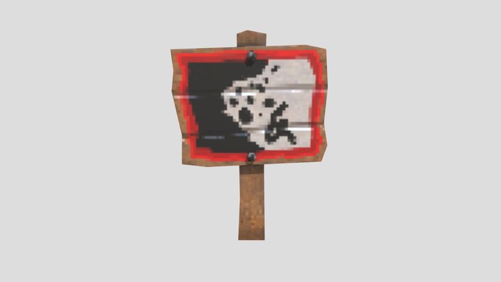 Gorilla Tag Rock Fall Sign – Gratis 3D-model STL
