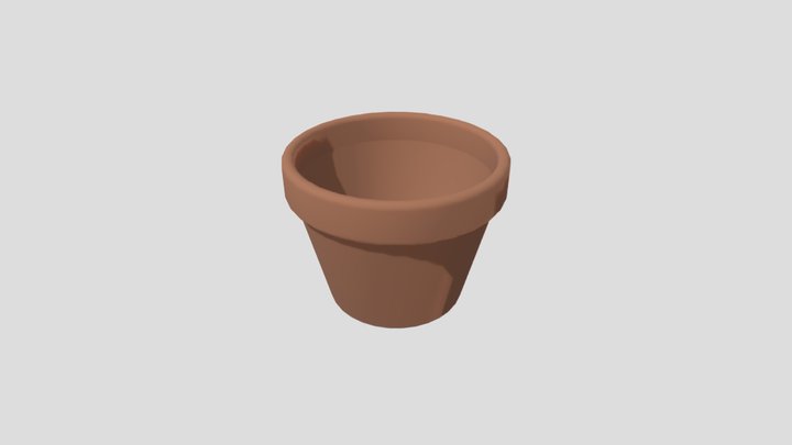 [Low-Poly] Clay Pot 3D Model
