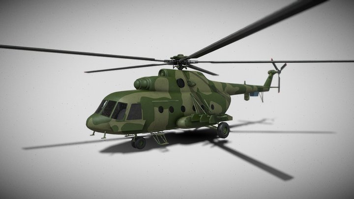 Mil Mi-17 V5 Helicopter 3D Model