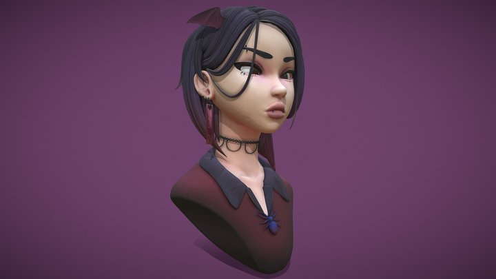 Cartoon_Character_Bust 3D Model