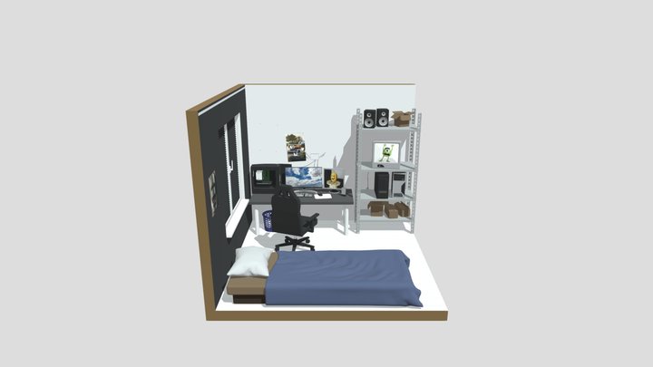 Bachelor's Den 3D Model