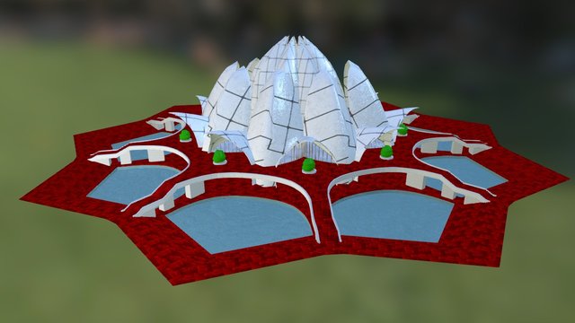 Lotus Temple 3D Model