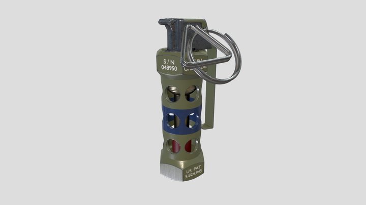 M84 Stun Grenade 3D Model