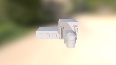 SciFi Haus mit Tank - Tim Dude 3D Model