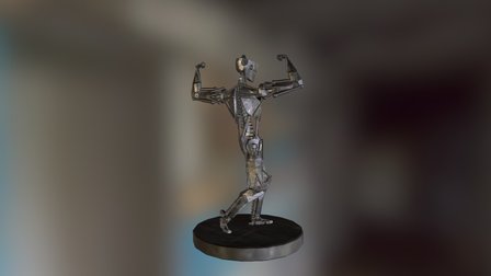 Mech statue 3D Model