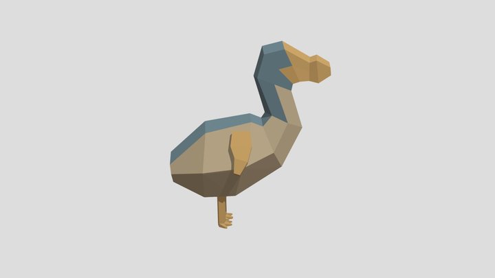 Low Poly Dodo 3D Model
