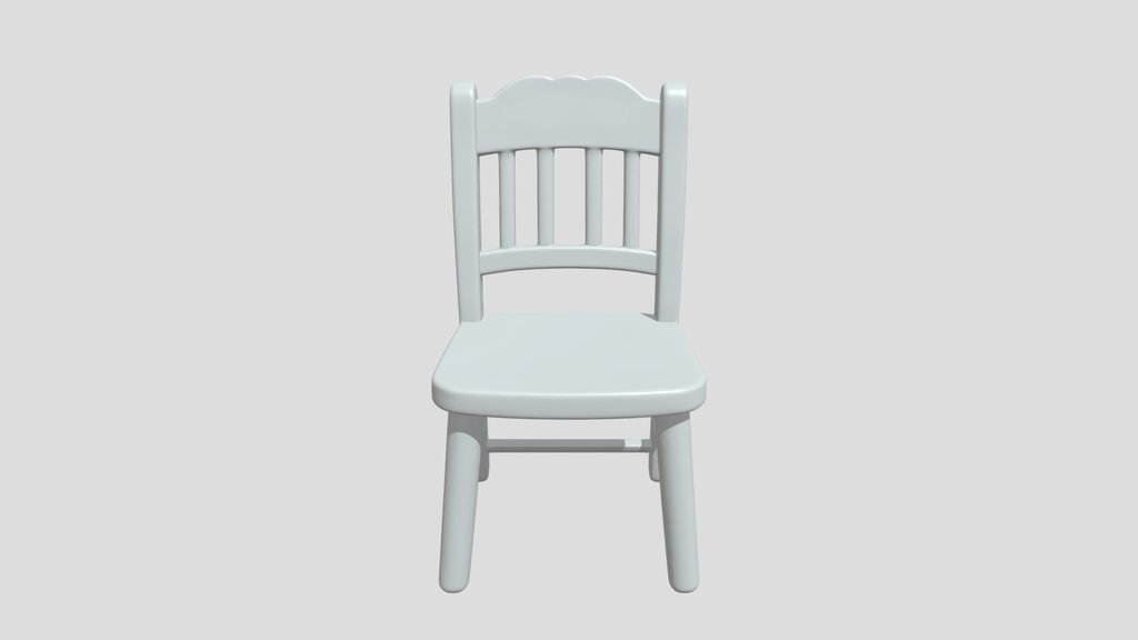 Miniature wooden toy chair
