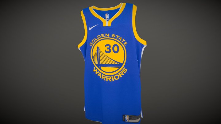 Golden State Warriors Basketball Jersey 3D Model
