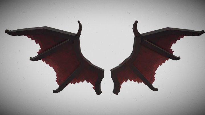 Lucifer's Wings for Minecraft 3D Model