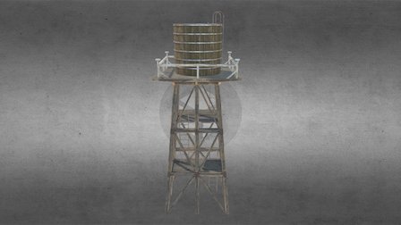 Old west water tower 3D Model