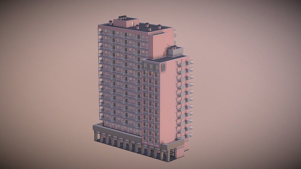 Monaco Building 3 - Download Free 3d Model By Aleksandr Shevchenko 