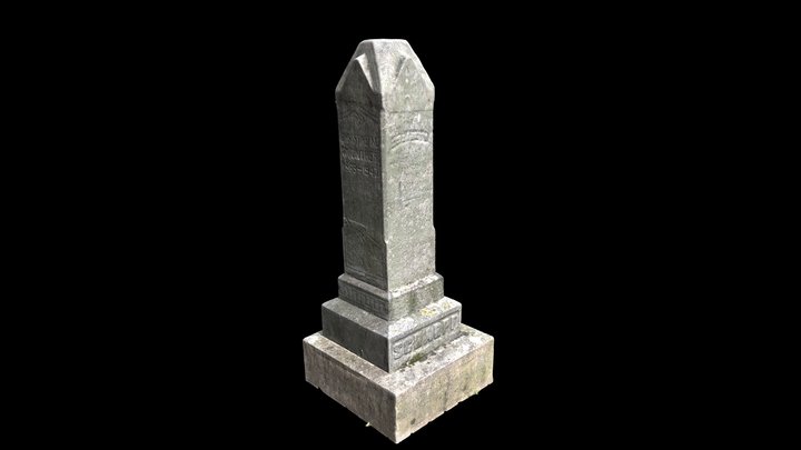Scharpe Grave Monument, La Crosse, WI. 3D Model