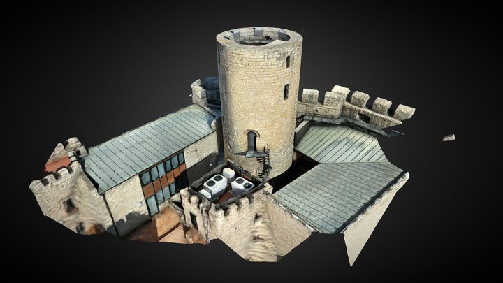 Torre Castell De Castellet 3D Model