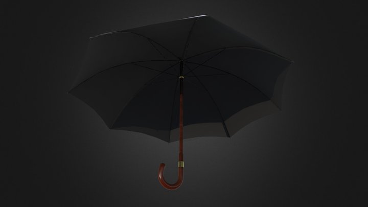 Elegant umbrella 3D Model