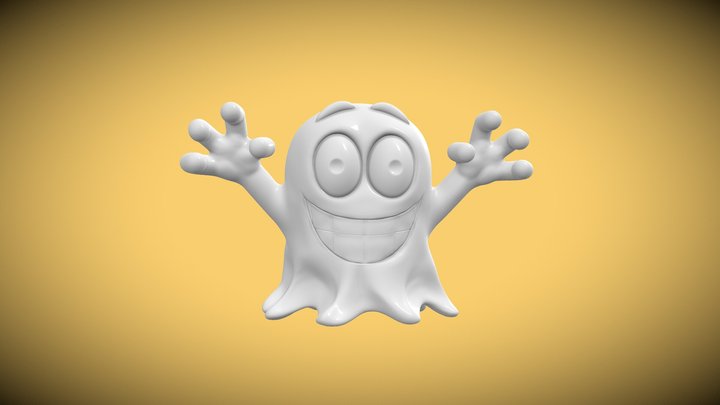 Ghost - STL - Big Smile 3D Model
