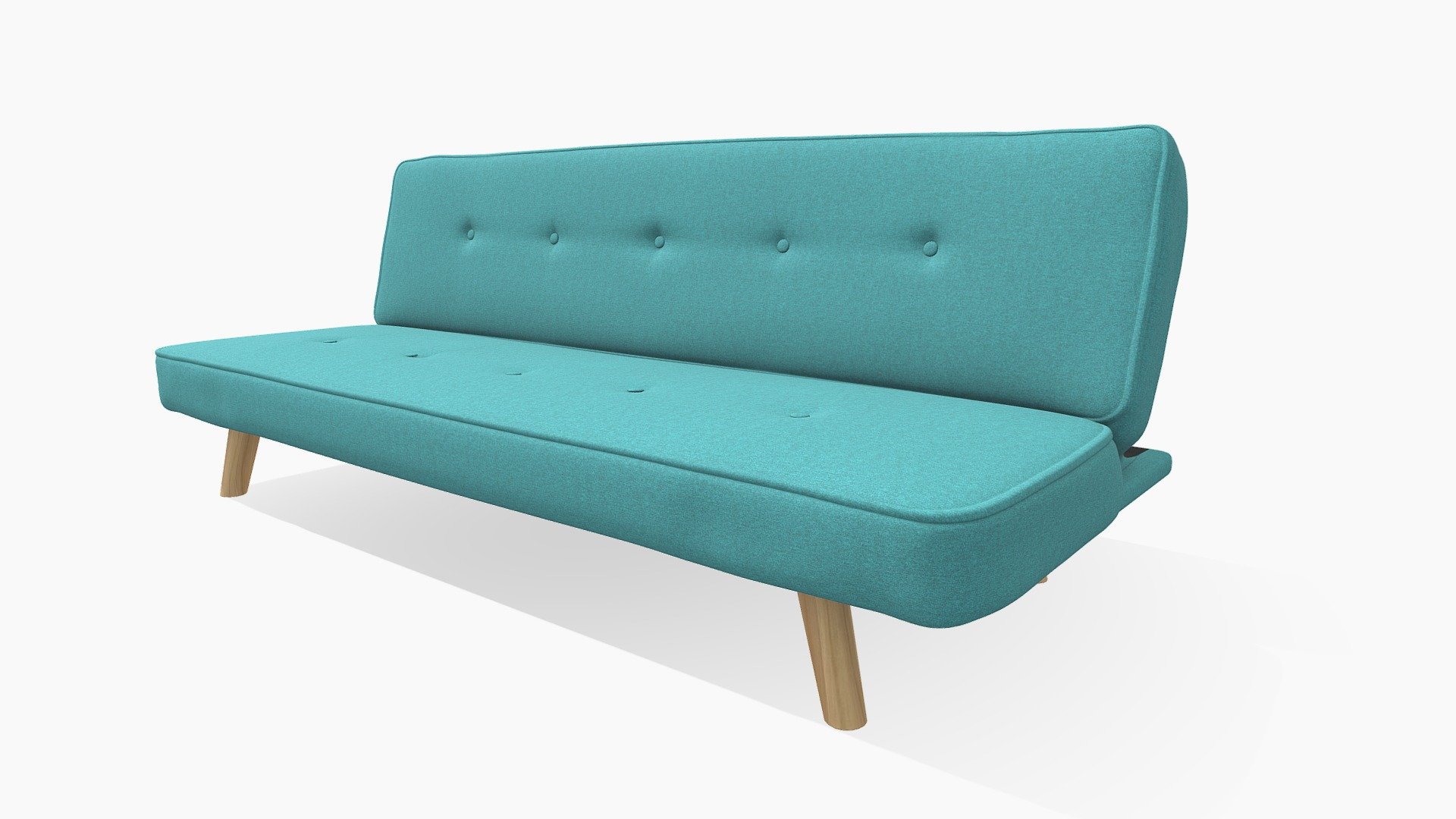 M1032. sofacamaClickClackBassicTurquesa — Sketchfab embed 3D viewer