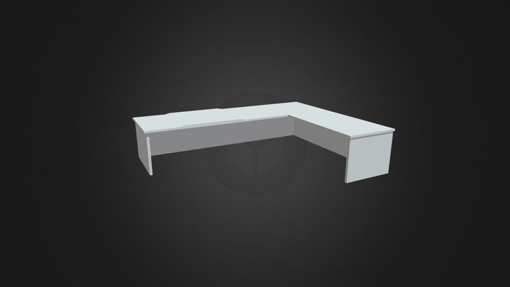 computer desk 3D Model